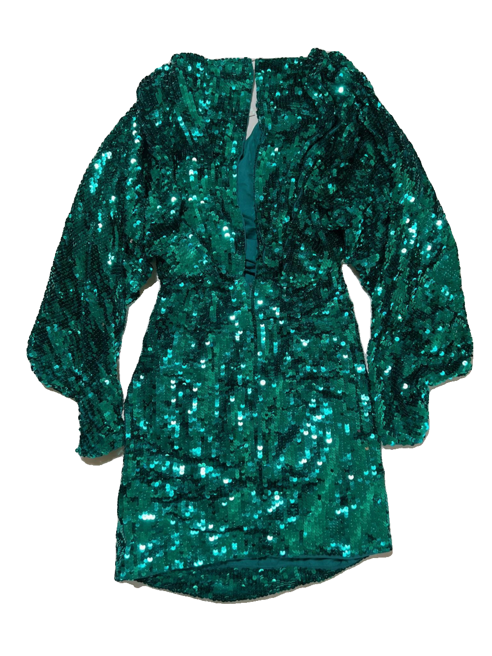Asos- Green Sequin Mini Dress NEW WITH TAGS