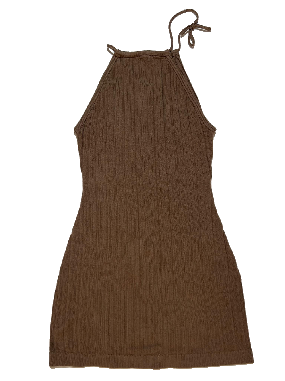 & Other Stories- Brown Ribbed Mini Dress