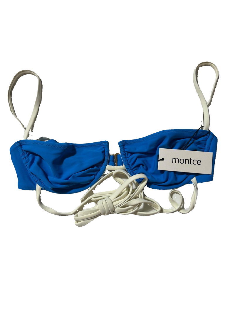 Montce- Blue Bikini Top NEW WITH TAGS!