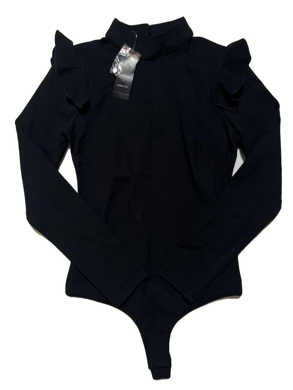 Bebe- Black Long Sleeve Bodysuit - NEW WITH TAGS