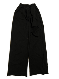 Storets- Black Flare Leg Cut Sweatpants