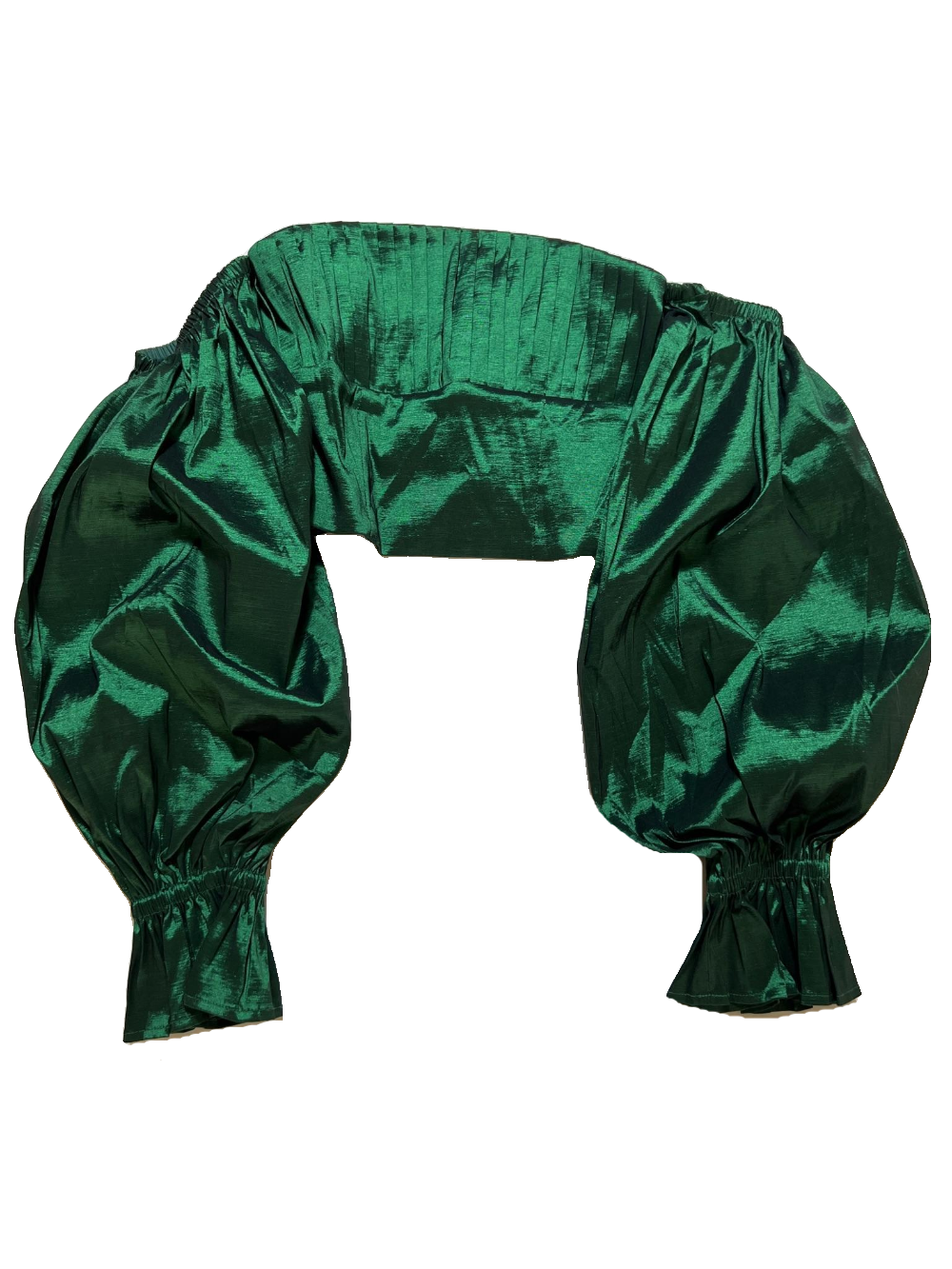 Lovers and Friends- Green Long Sleeve Crop Top