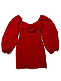 Princess Polly- Red Long Sleeve Mini Dress