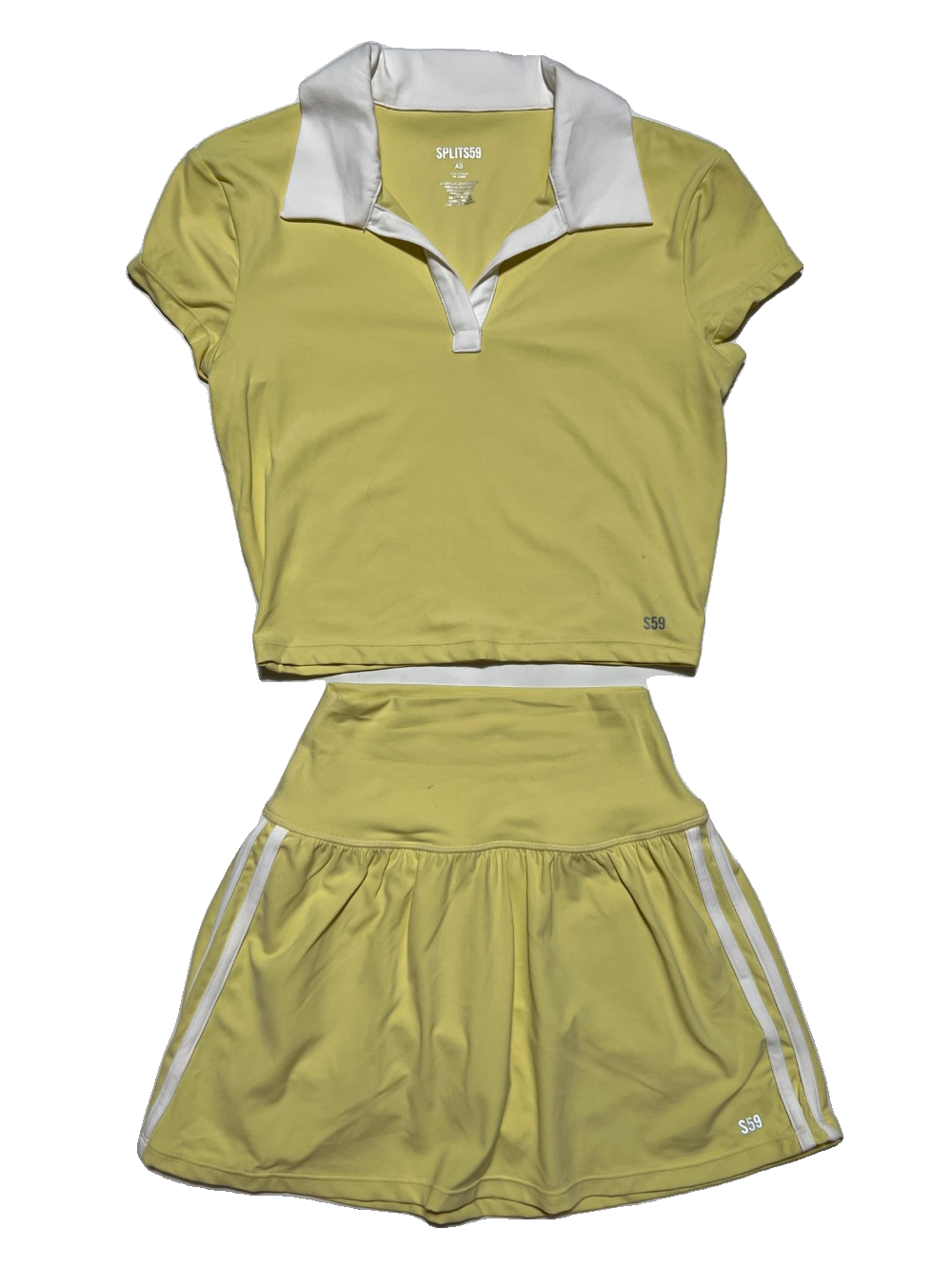 Splits 59- Yellow "Airweight" Tennis Skirt Set