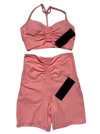 Michi- Pink "Palma" Biker Short Set - NEW WITH TAGS