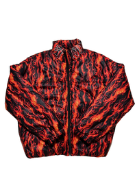 One15- Red "Flame" Puffer Jacket