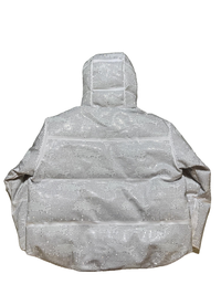 LIPT- Silver Rhinestone Puffer Jacket
