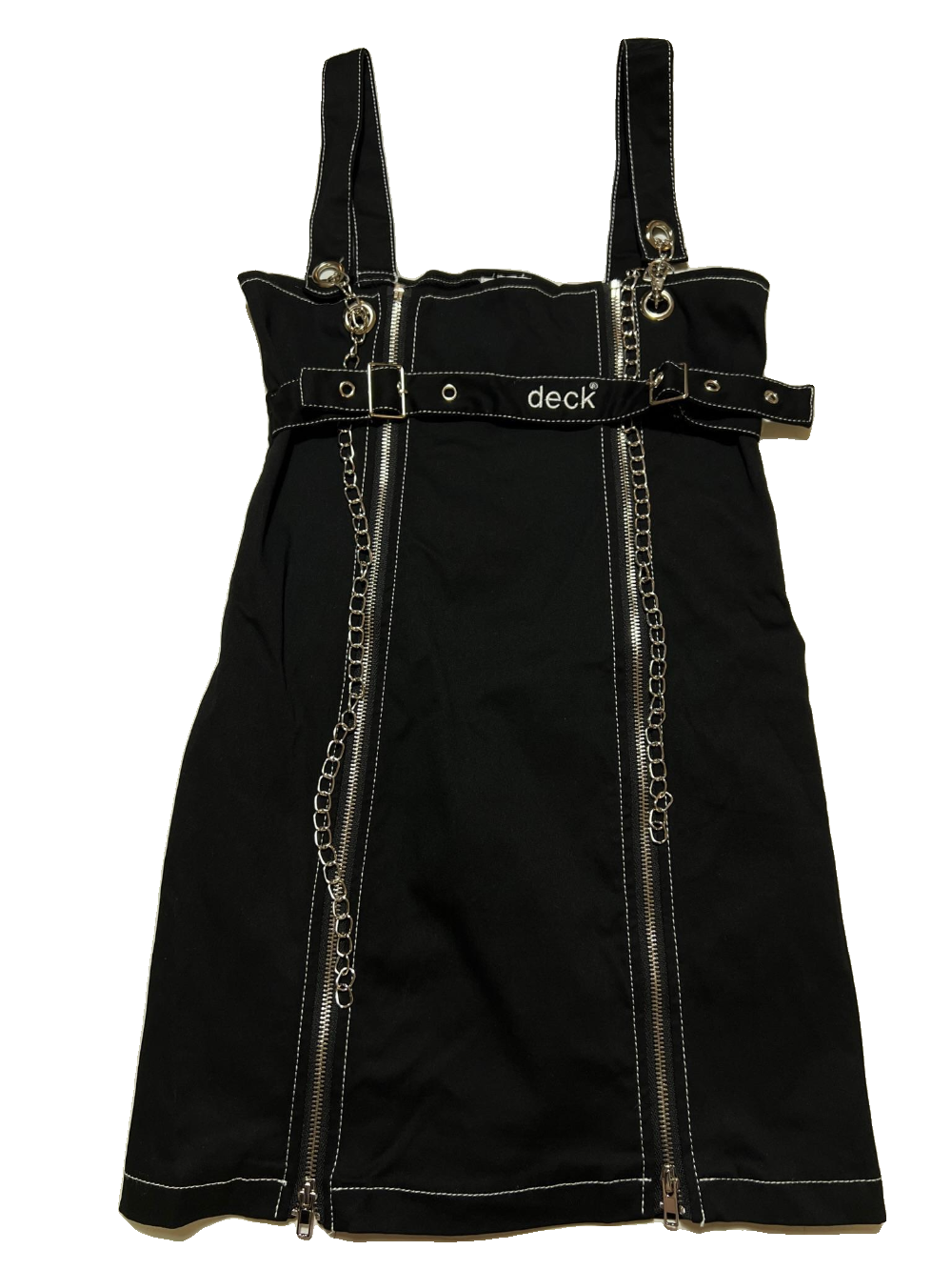 Deck- Black Chain Mini Dress