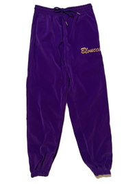 Blvucci- Purple "Blvucci" Velvet Sweatpants