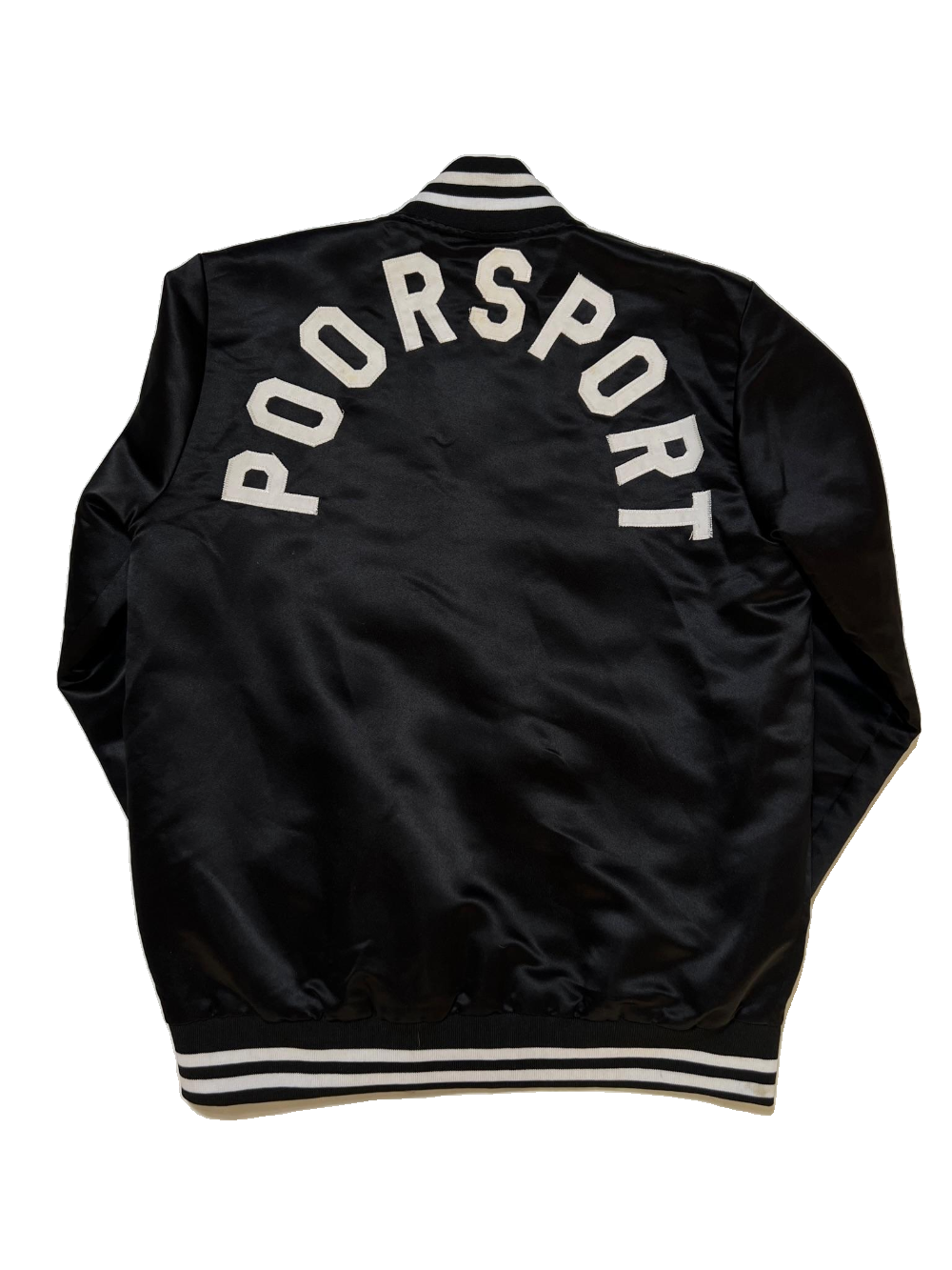 CLSE- Black "Poor Sport" Varsity Jacket