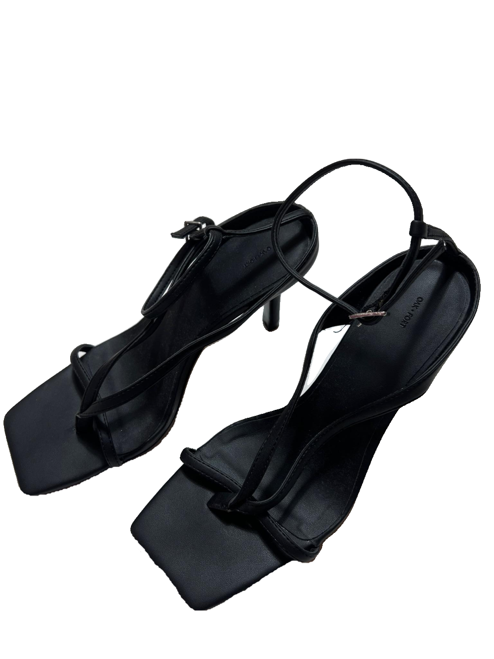 Oak+Fort- Black Kitten Heels