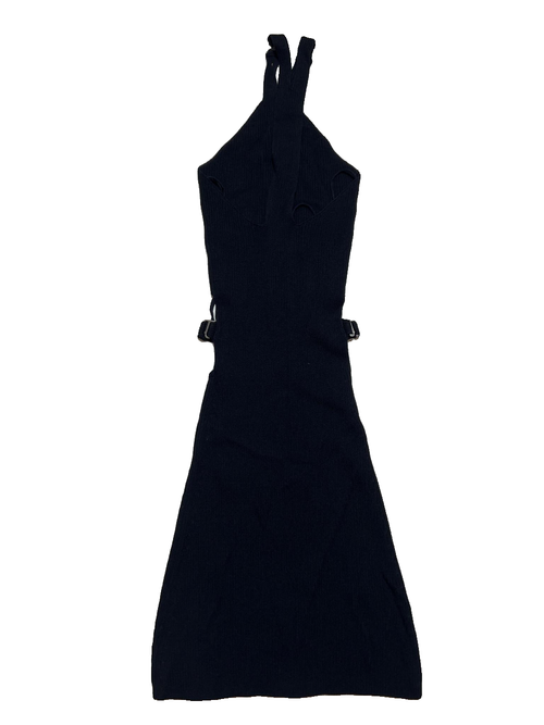 Dion Lee- Black Ribbed "Lustrate" Mini Dress - NEW WITH TAGS