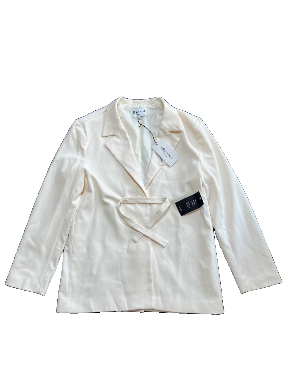 Nakd- Off White "Detail Strap" Blazer NEW WITH TAGS!