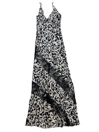 Delfi- Black Leopard Maxi Dress NEW WITH TAGS!