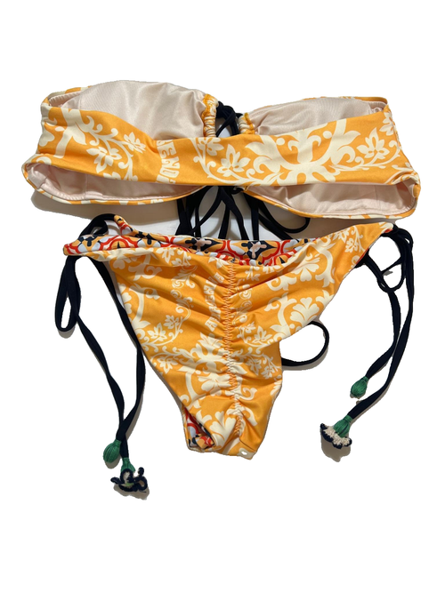 Agua Bendita- Orange Reversible Bikini