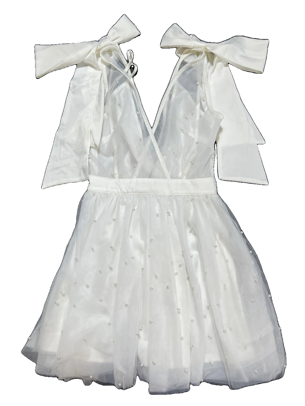 Showpo.- White "Karalyn" Mini Dress NEW WITH TAGS!