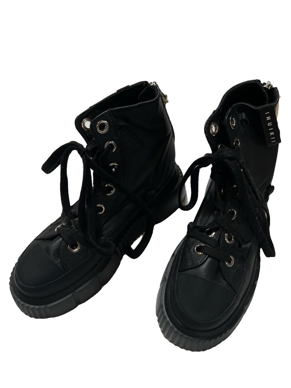 Inuikii- Black Combat Boots