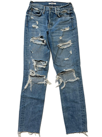 Grlfrnd - Medium Wash Distressed Jeans