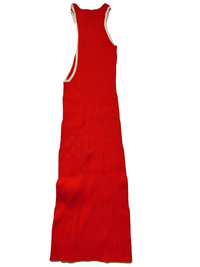 Longchamp - Red Uneven Maxi Dress