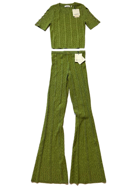 ★2022FW新作★GROVE★SADDLE KNIT PANTS Sybil Pant | Aritzia US