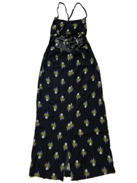 Rouje - Black Floral Midi Dress