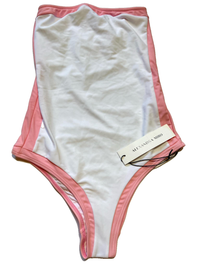 Alexandra Miro - White and Pink One Piece - NEW WITH TAGS