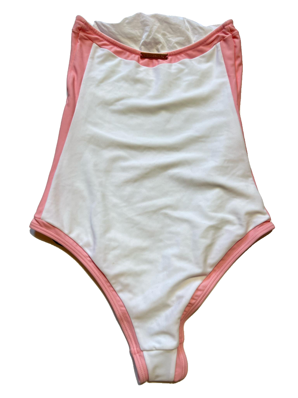 Alexandra Miro - White and Pink One Piece - NEW WITH TAGS