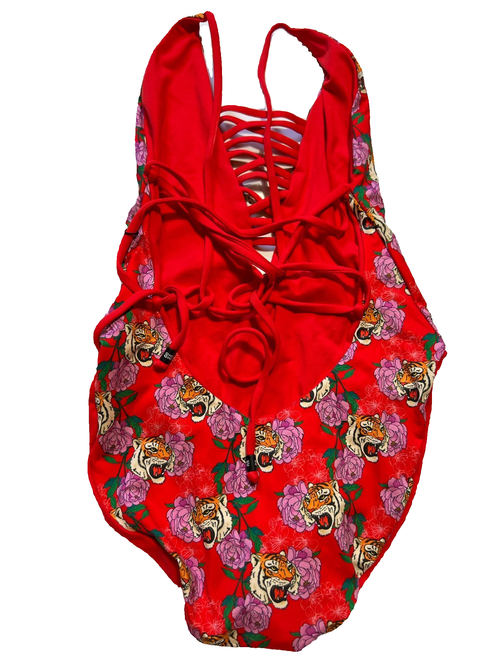 ONEONE - Red Floral One Piece - NEW WITH TAGS
