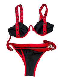 FAE - Black and Red Bikini - NEW WITH TAGS