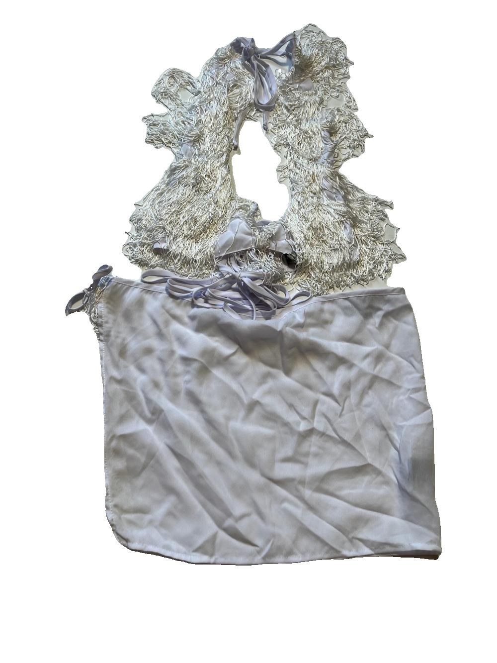 EastnWest - White Ruffle Skirt Set