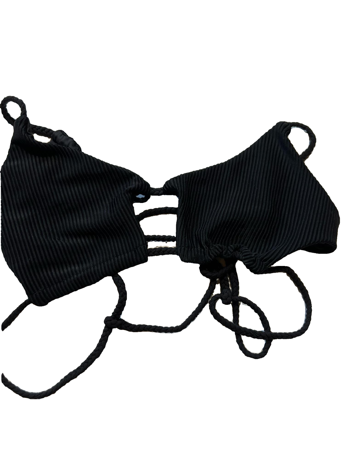 Frankies Bikinis - Black Tie Bikini Top