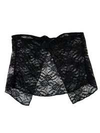 Pretty Little Thing - Black Lace Split Front Detail Bandeau NEW WITH TAGS