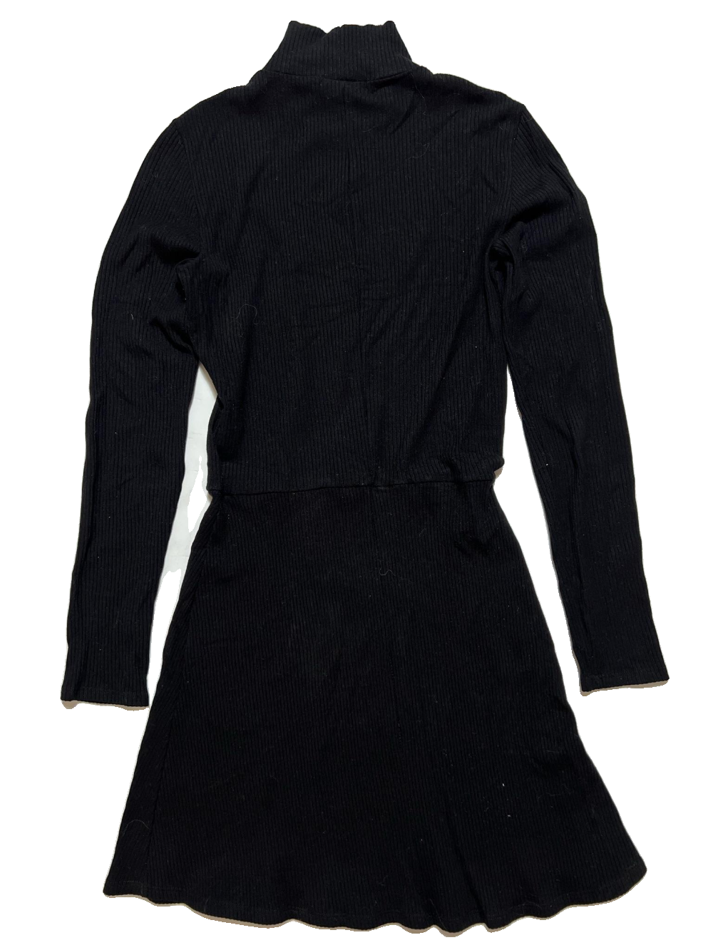 Reformation- Black Long Sleeve Mini Dress