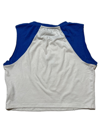 Princess Polly - Blue and White Graphic Tee
