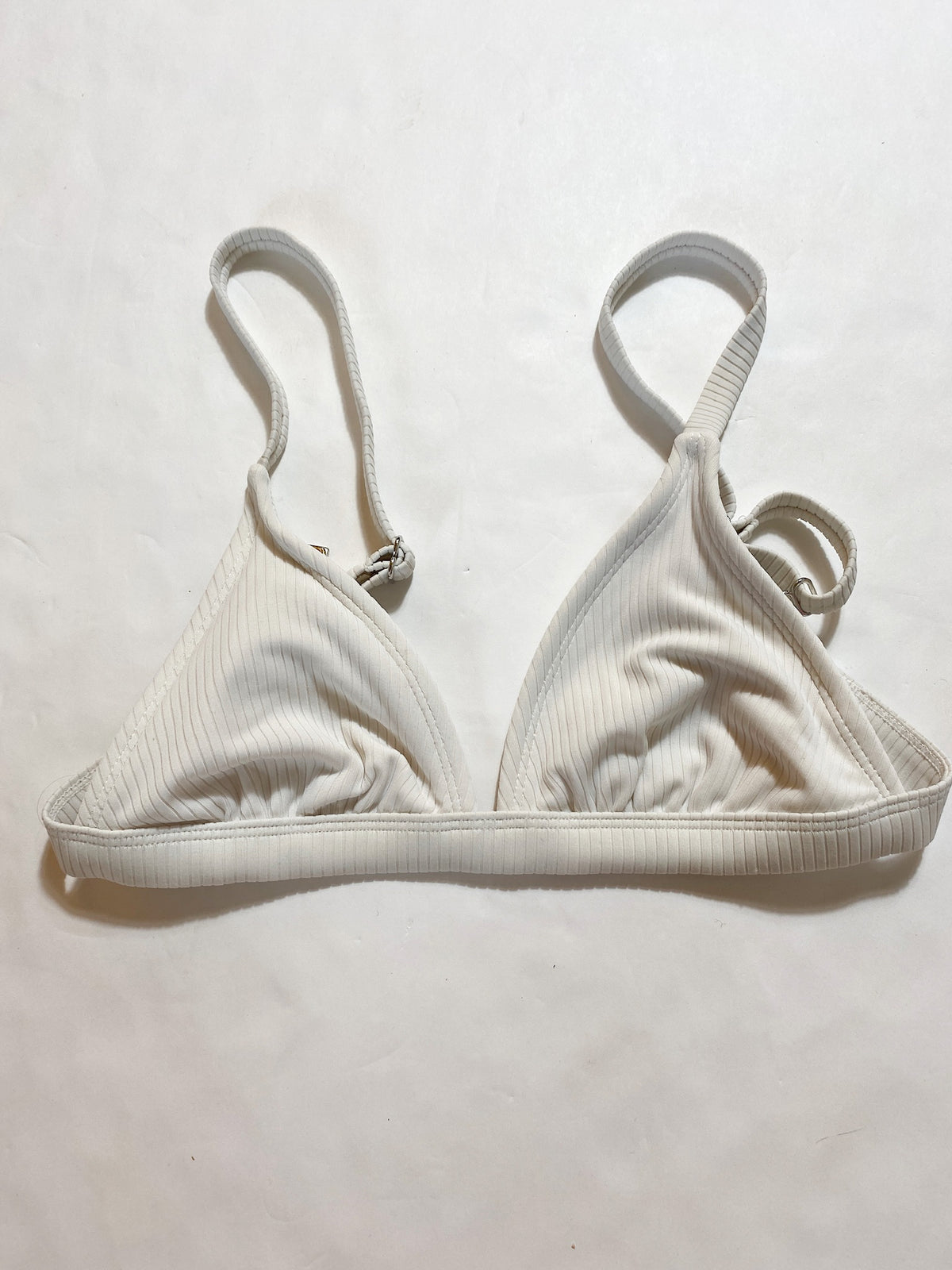 Tagret- White Triangle Bikini Top
