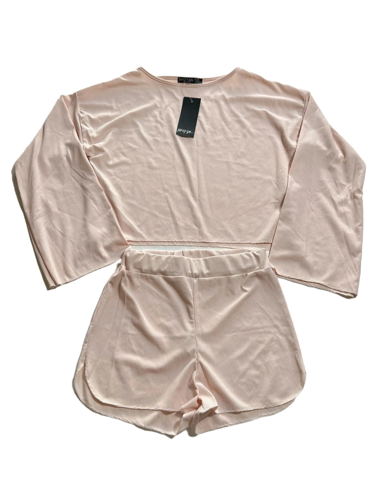 Nasty Gal- Blush Long Sleeve and Shorts Set New With Tags!