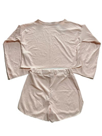 Nasty Gal- Blush Long Sleeve and Shorts Set New With Tags!