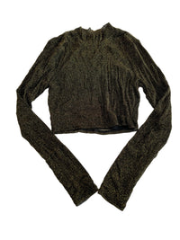 Lovers and Friends- Black Sparkle Long Sleeve Turtle Neck