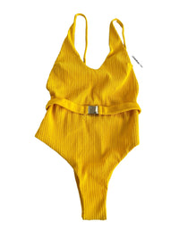 Bellaria- Yellow Ribbed One Piece