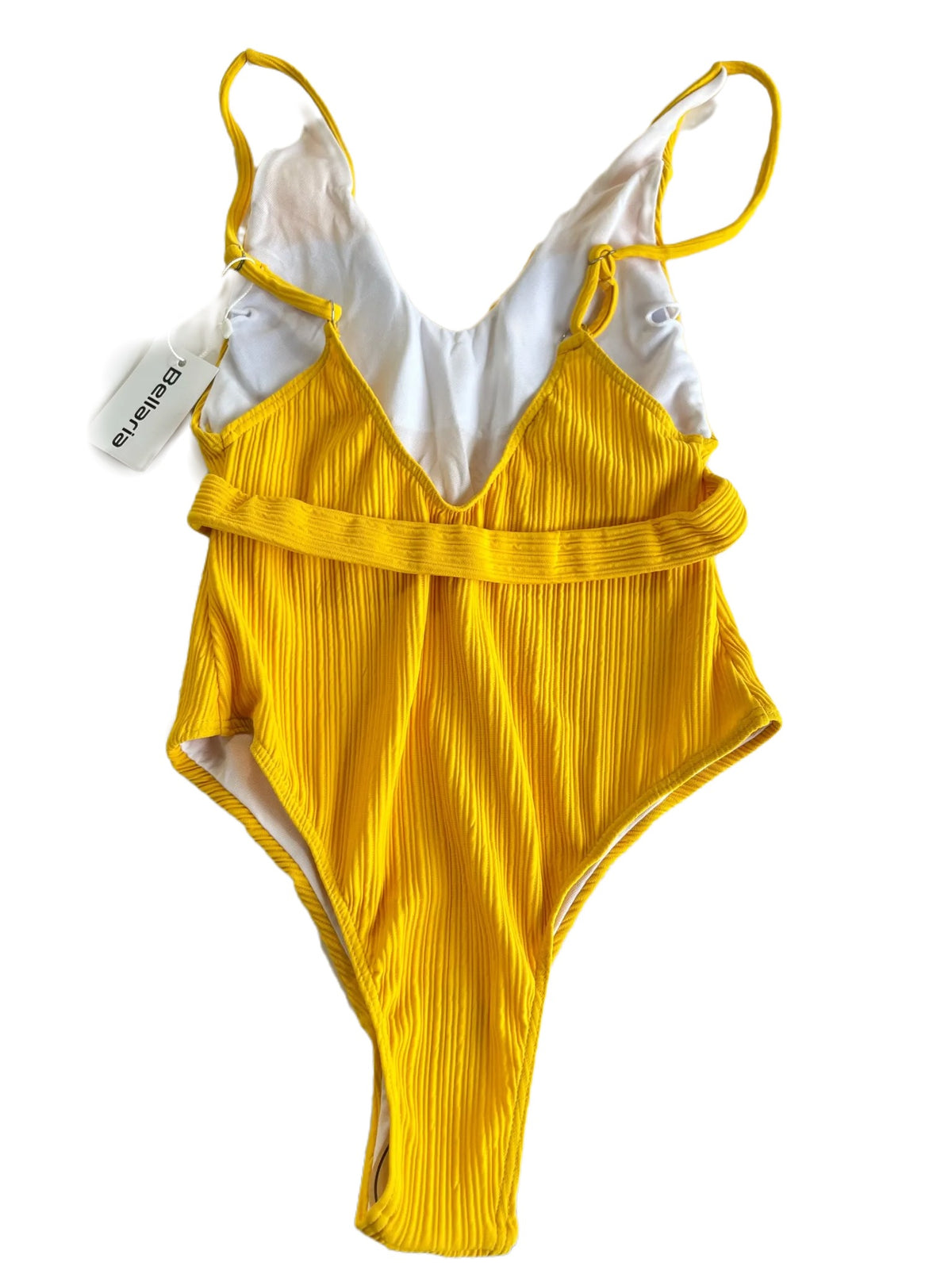Bellaria- Yellow Ribbed One Piece