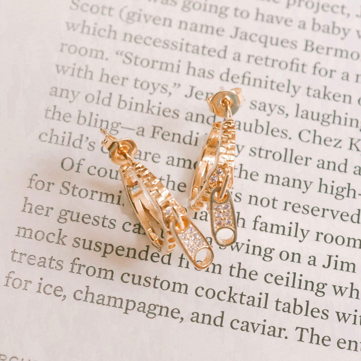 Zip It Earrings FINAL SALE