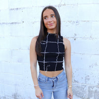 Blackout Sleeveless Crop FINAL SALE