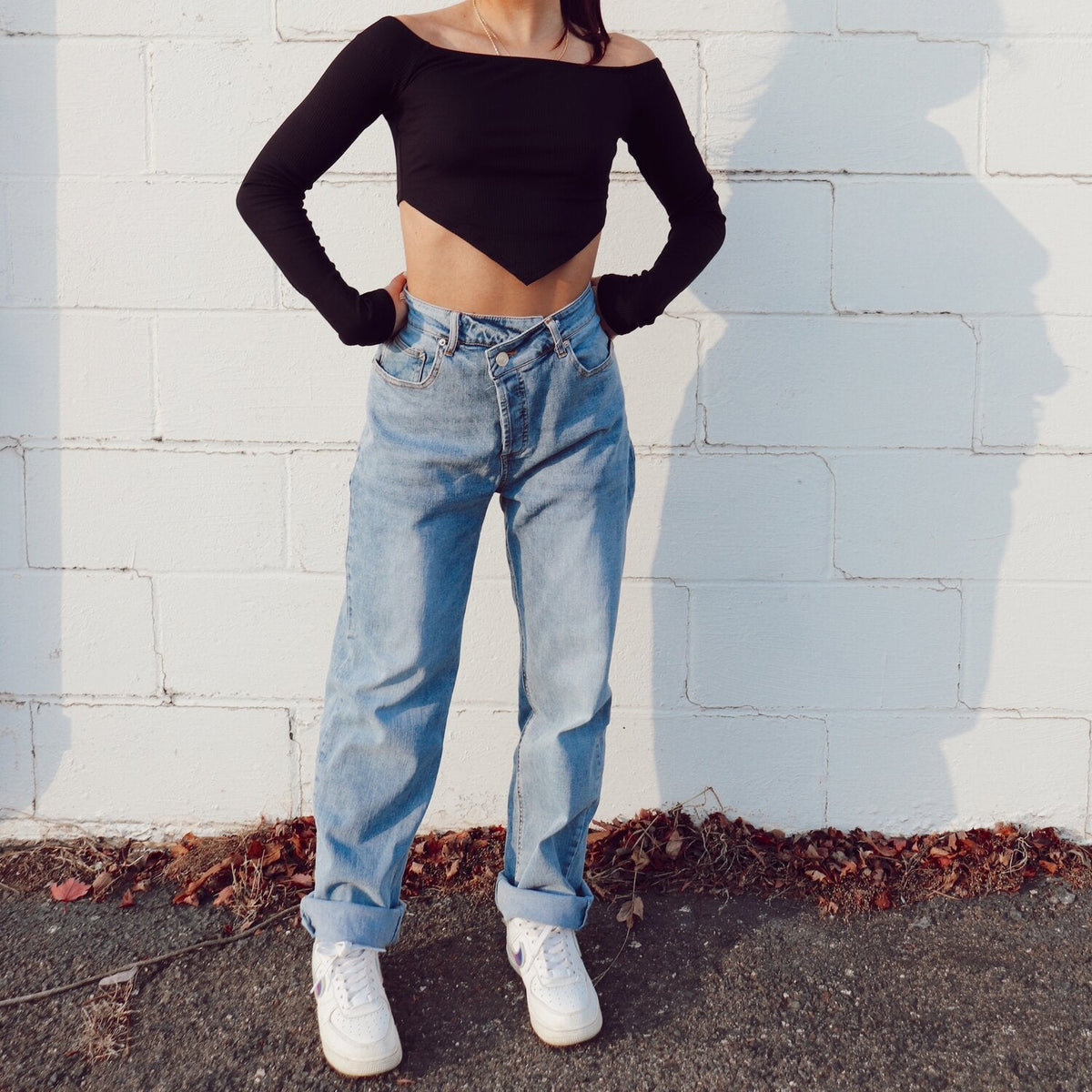 Brie Asymmetrical Jeans FINAL SALE