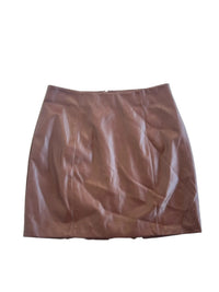 Lani The Label- Brown Leather Mini Skirt