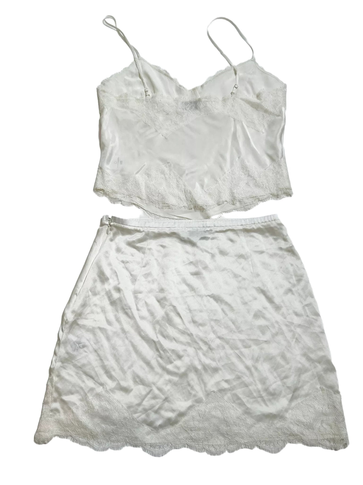 All My Love- White Lace Tank and Mini Skirt Set