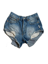 The Laundry Room- Light Washed High Waisted Jean Shorts