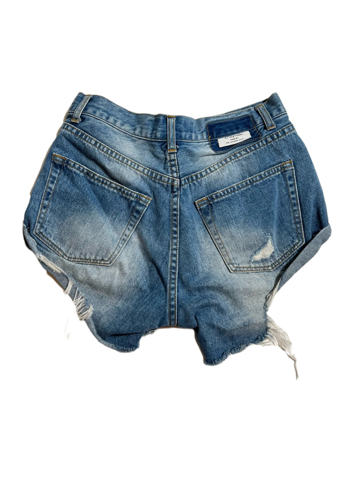 The Laundry Room- Light Washed High Waisted Jean Shorts