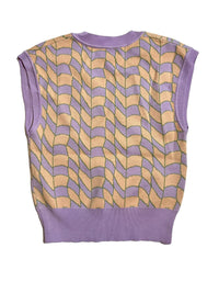 Current Air- Purple and Pink Printed Vest