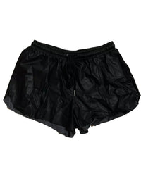 David Lerner- Black Faux Leather Shorts