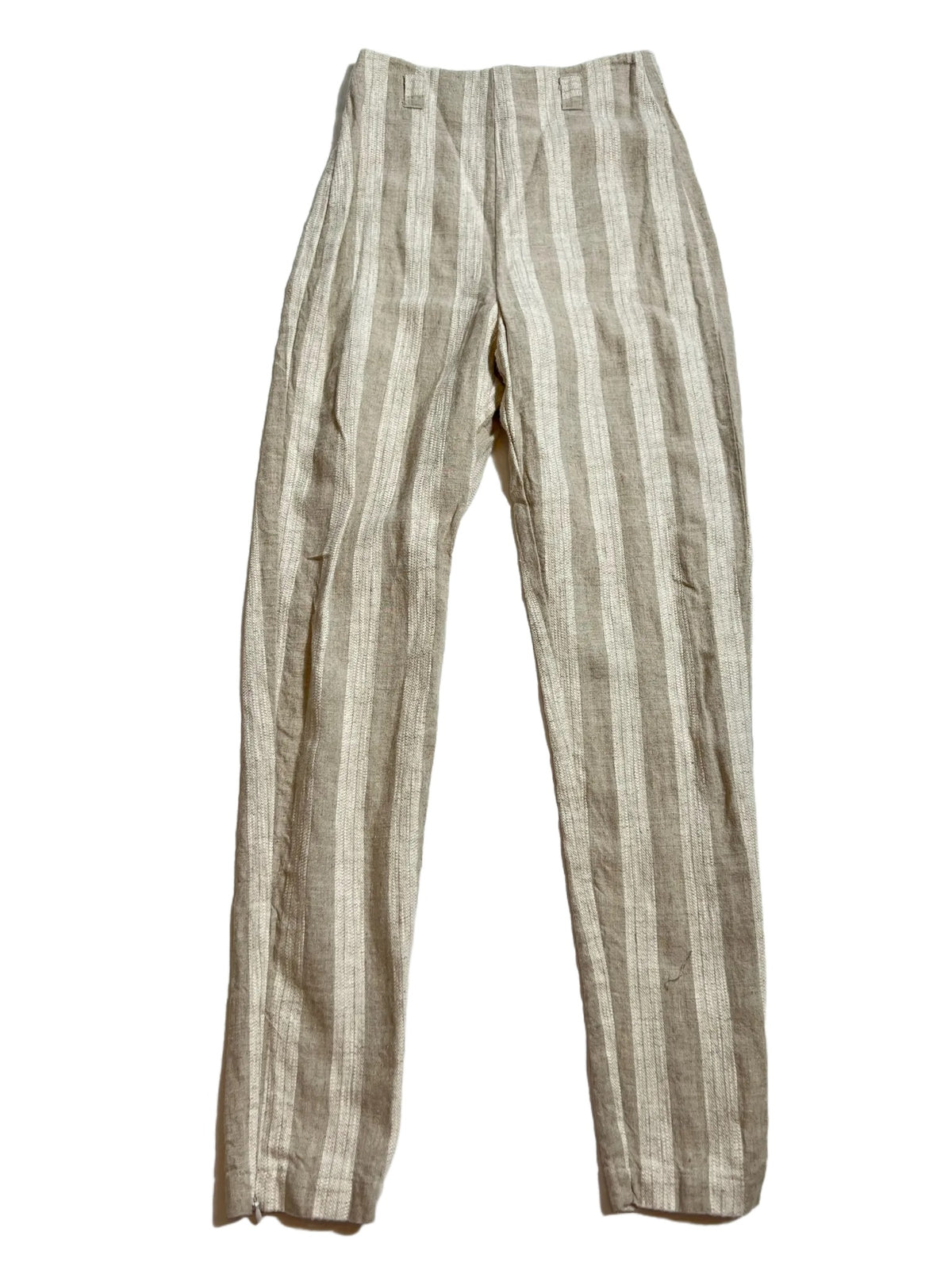 Reformation- Tan Striped Pants